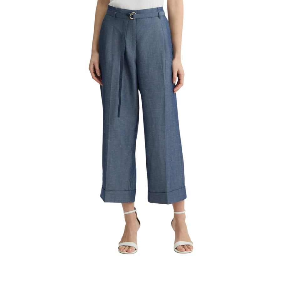 Pantaloni donna in misto lino