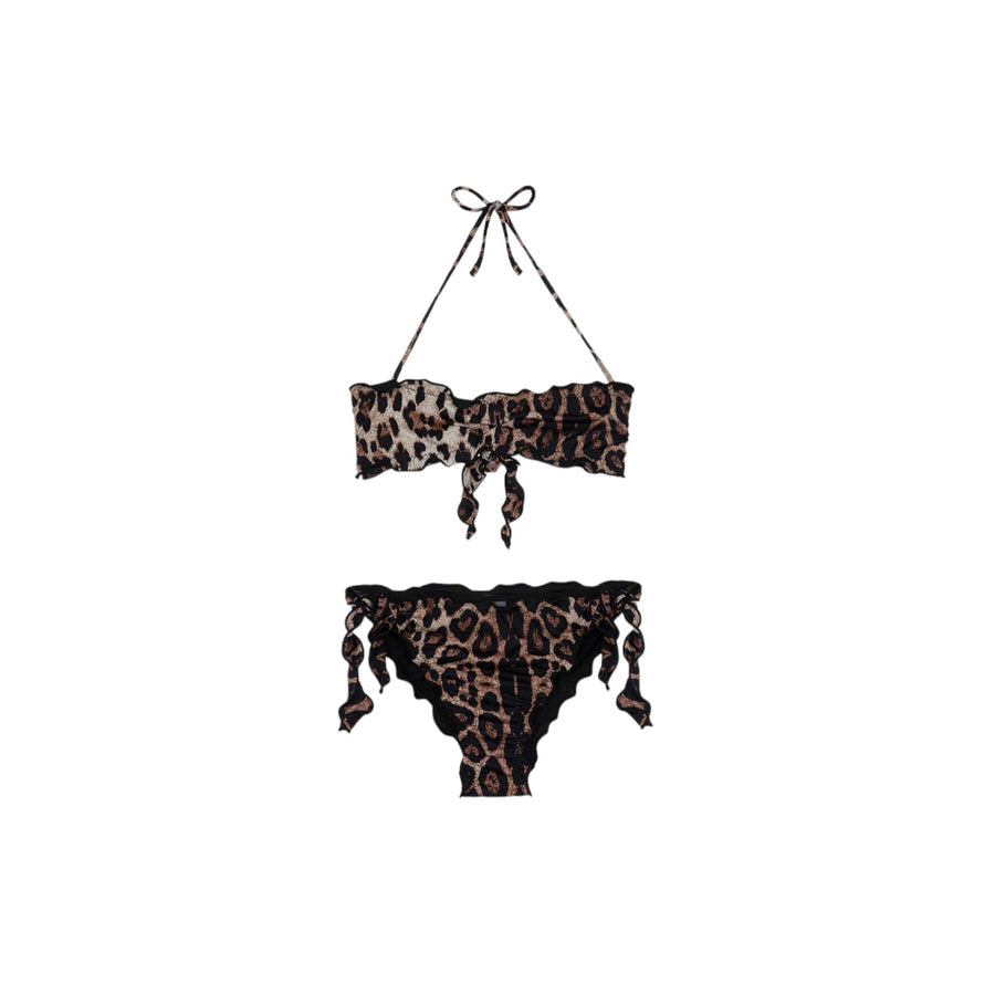 Bikini fascia e slip nodi regolabile spotted bimba