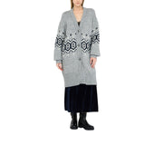 Top donna in lana con strass