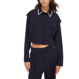 Camicia donna con strass