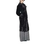 Cappotto donna vestagliato reversibile in montone sintetico