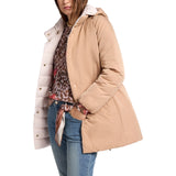 Piumino donna reversibile in nylon antigoccia