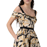 Abito donna in cotone stampato