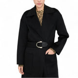Cappotto donna in lana con cintura