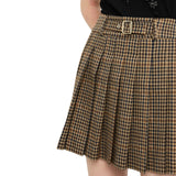 Minigonna donna a pieghe