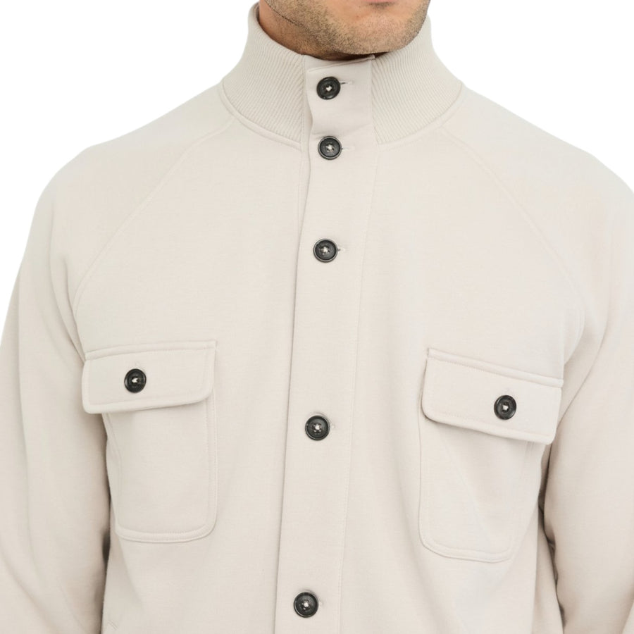Cardigan uomo in felpa di cotone