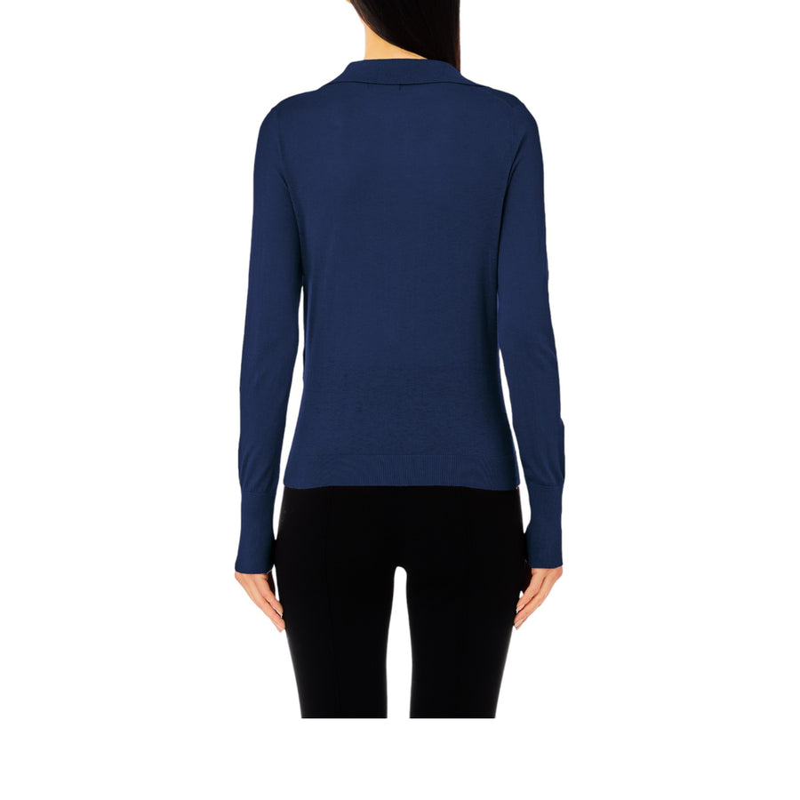 Polo donna in maglia di misto cashmere