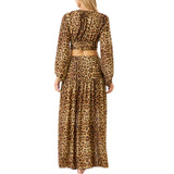 Gonna lunga donna spacchi leopard resort