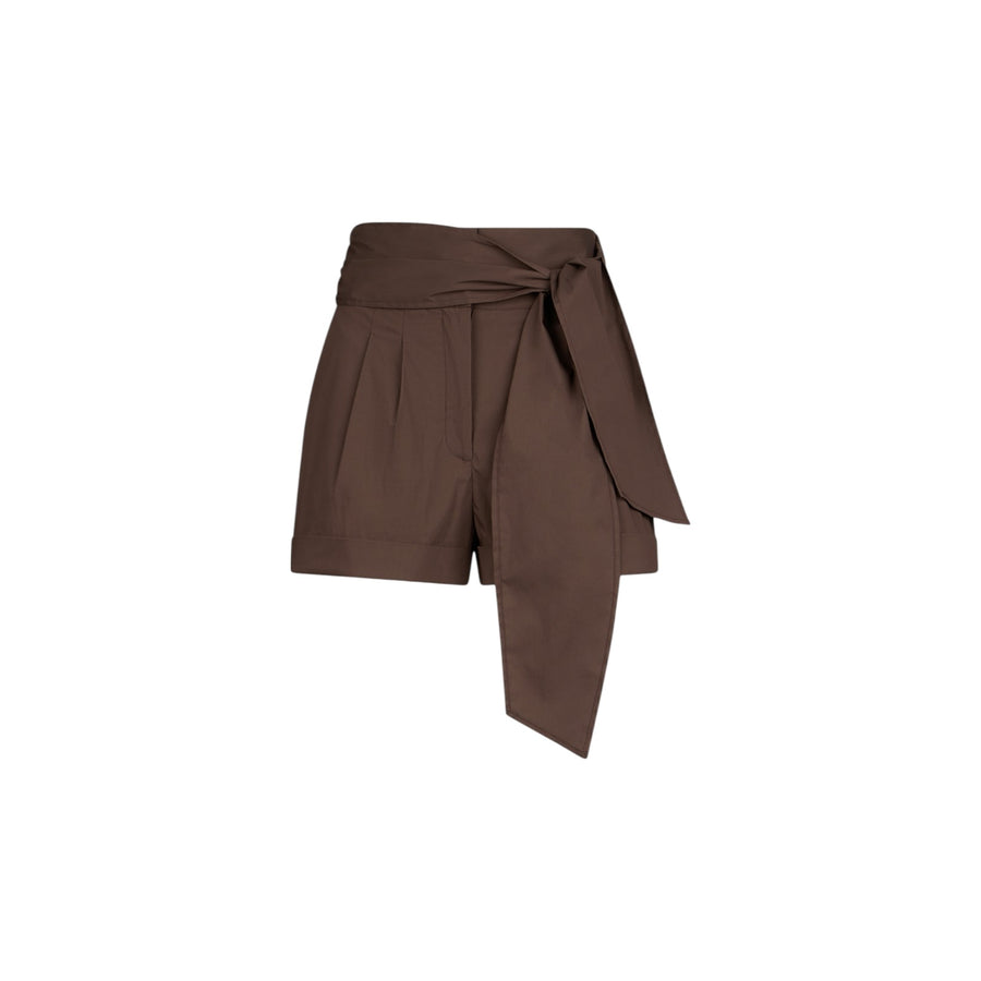 Shorts donna in popeline di cotone