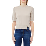 Maglia donna a maniche corte con spacco