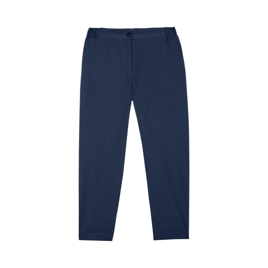 Pantalone donna alla caviglia in popeline