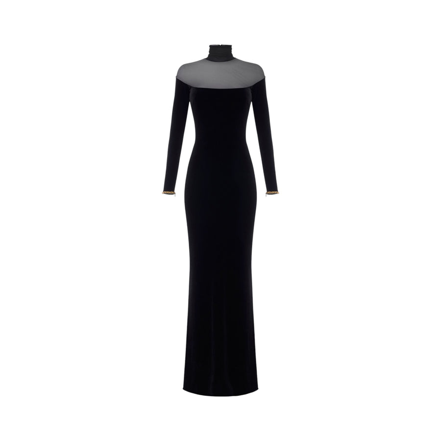 Abito donna Red Carpet in velluto e jersey