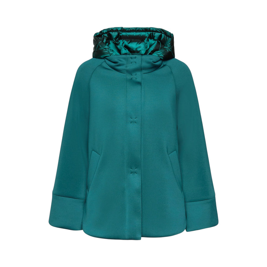 Caban donna in tessuto scuba