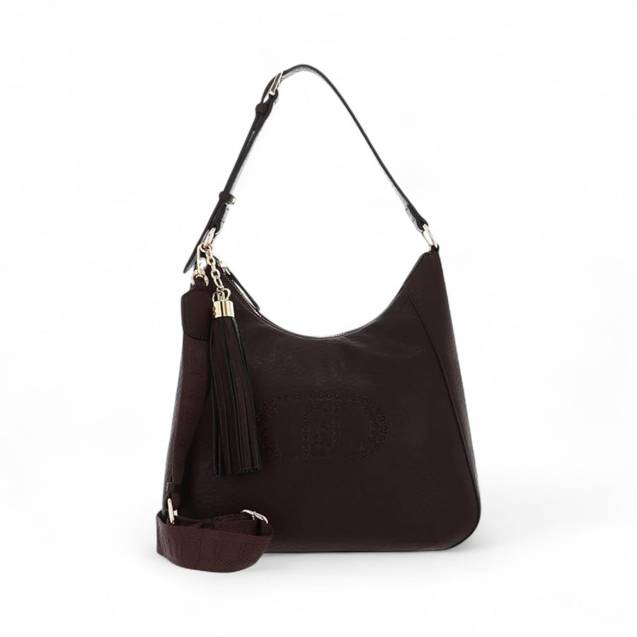 Borsa donna hobo con portachiavi