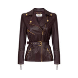 Giacca donna biker in pelle