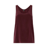 Top donna a canotta in seta sand wash