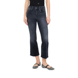 Jeans donna flare cropped