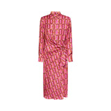 Wrap dress donna stampato