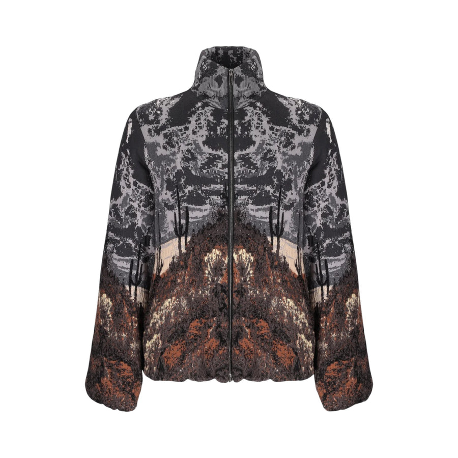 Bomber donna imbottito jacquard Oniric Desert