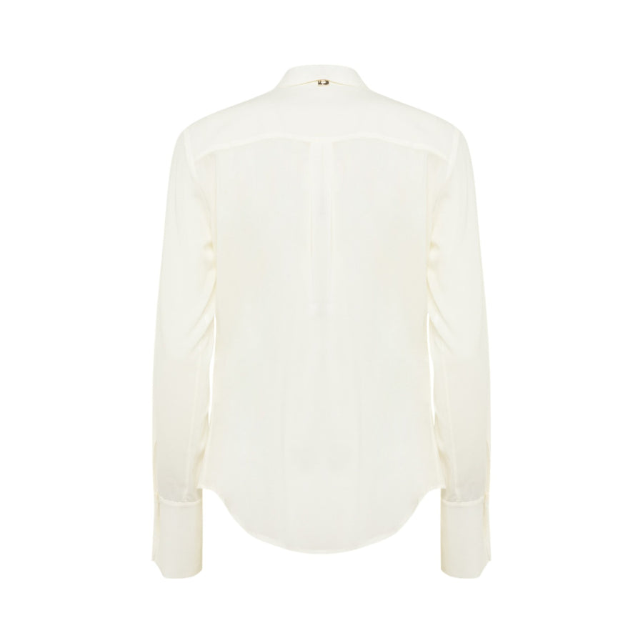 Camicia donna regular in voile di seta