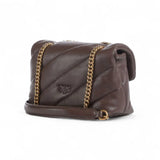 Borsa a tracolla piccola Love Bag Puff in nappa trapuntata