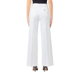 Jeans donna flare con bottoni