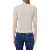 Maglia donna a maniche corte con spacco