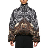 Bomber donna imbottito jacquard Oniric Desert