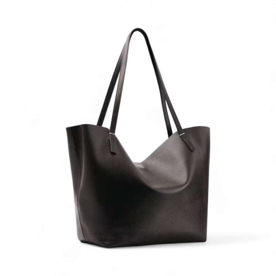 Borsa donna shopping Never Complete in pelle martellata
