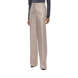 Pantalone donna palazzo in misto lana metal