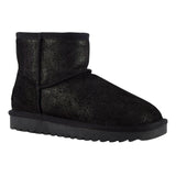 Stivale donna da neve pelle scamosciata glitterata