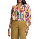 Camicia donna in viscosa stampata