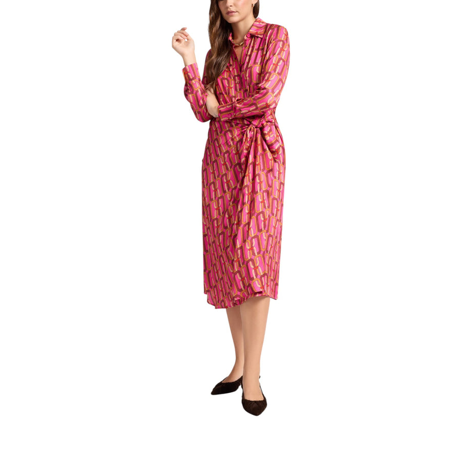 Wrap dress donna stampato