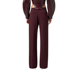 Pantaloni donna in crêpe leggero