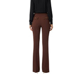 Pantaloni donna in crêpe leggero con catena gioiello