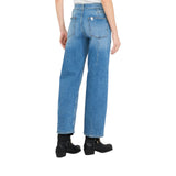 Jeans donna carrot fit a vita alta