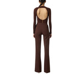 Maglia donna in cupro con bottoni