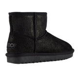 Stivale donna da neve pelle scamosciata glitterata