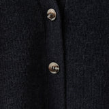 Gilet donna in maglia di lana con spilla