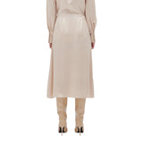 Gonna donna in raso di seta con pizzo