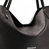 Borsa donna shopping Never Complete in pelle martellata