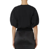 Cardigan donna in voile con bottoni gioiello