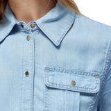 Camicia donna boxy in denim lyocell