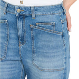 Jeans donna carrot fit a vita alta