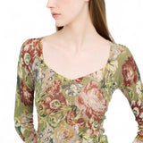 Maglia donna con scollo a V