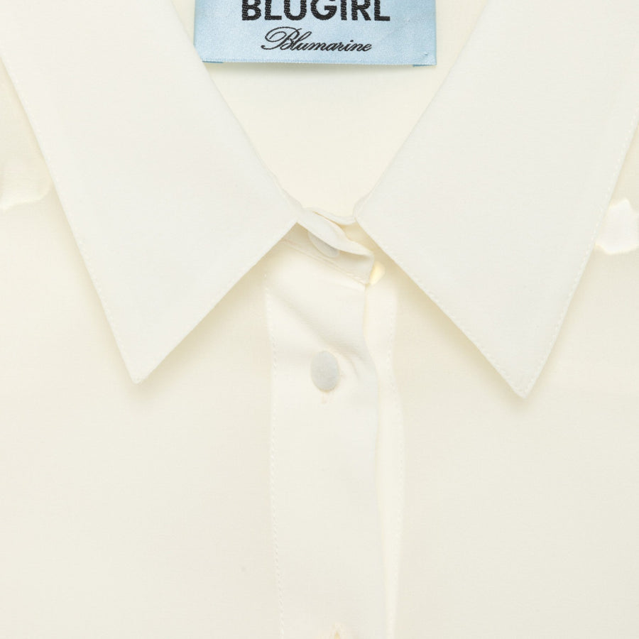 Camicia donna regular in voile di seta