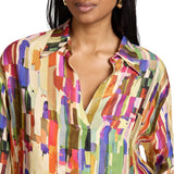 Camicia donna in viscosa stampata