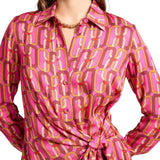 Wrap dress donna stampato