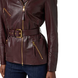 Giacca donna biker in pelle