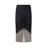 Gonna donna pencil con pizzo